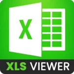 xlsx file reader with xls spreadsheet file viewer android application logo